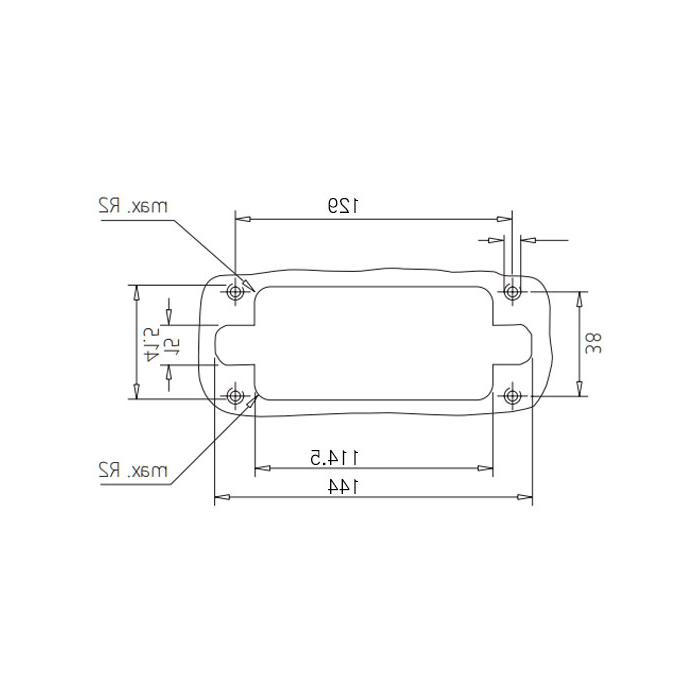 Gas/electric quick change module, suitable for 6 standard modules, H24B-M6-F, 09140241001